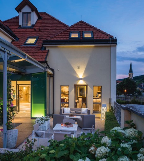 Evening twilight in Gumpoldskirchen